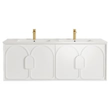 Laguna MKII 1500mm Wall Hung Double Vanity with Ceramic Countertop